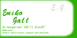 eniko gall business card